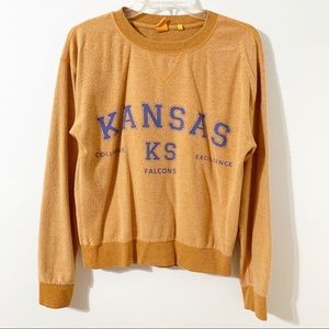 Me to We Kansas Christian College Inside Out Crewneck Long Sleeve Sweatshirt Fal